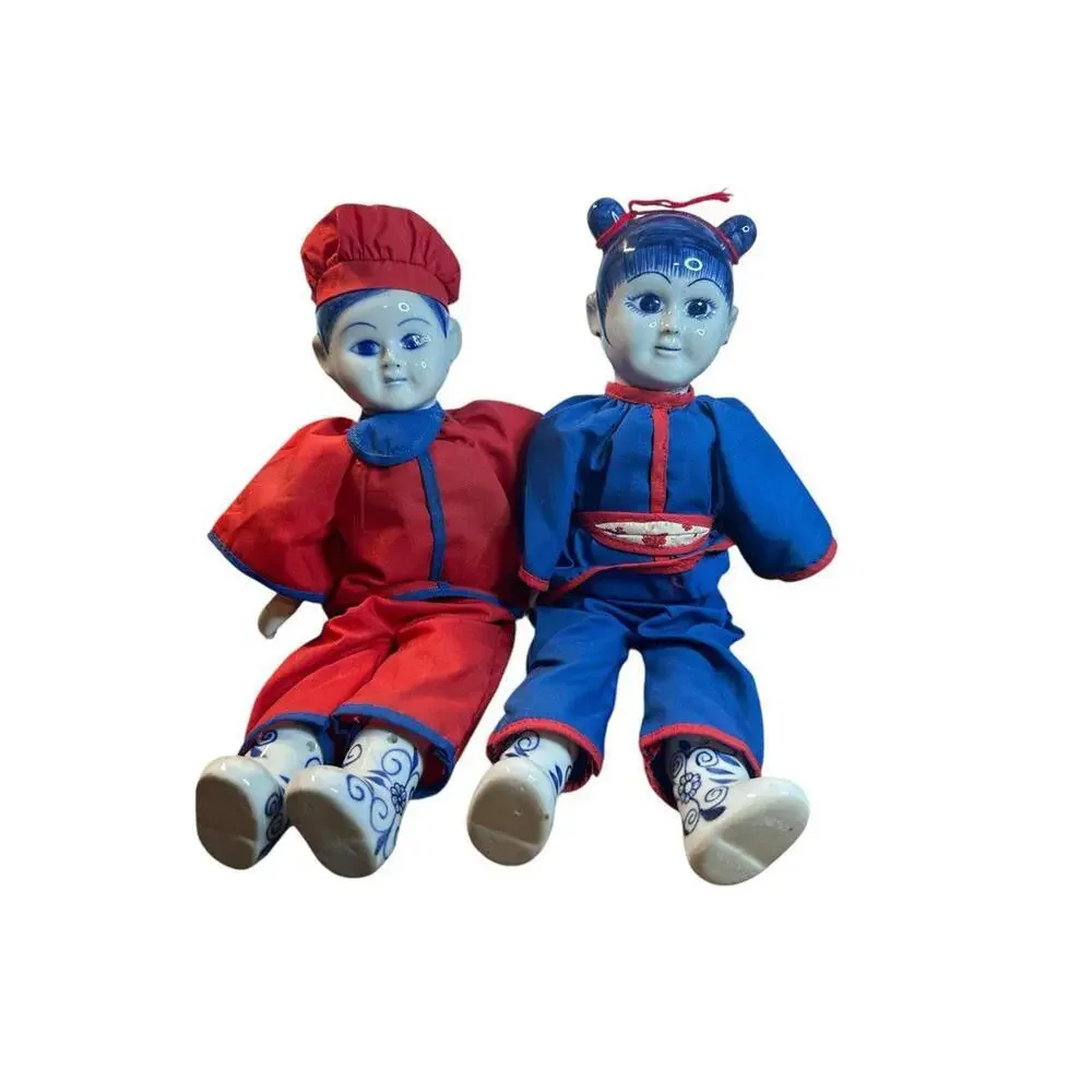Vintage  These collectible dolls add a touch of nostalgia to your seasonal decor